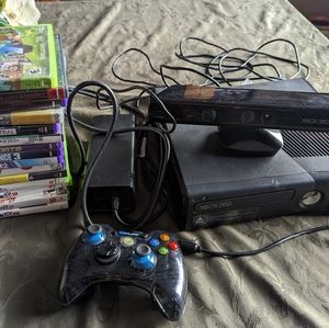Xbox 360 with Kinect and 14 Games Including Minecraft